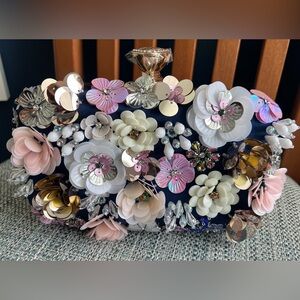 Floral Embellished Clutch